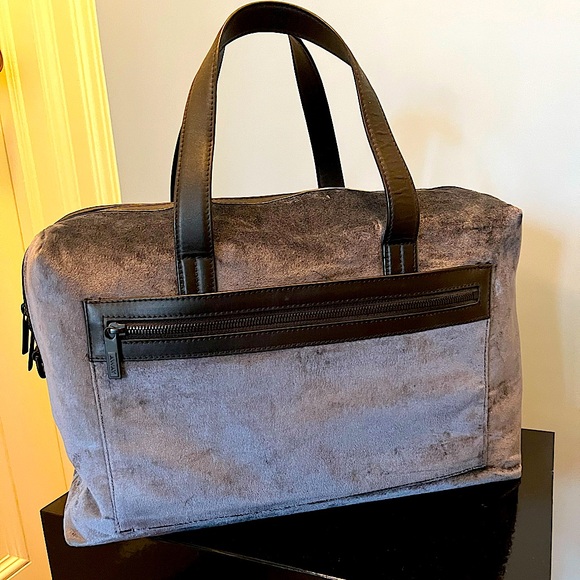 AWAY EVERYWHERE BAG IN SOPHISTICATED BLUE VELVET! LIMITED EDITION! USED ONCE! - Picture 1 of 9